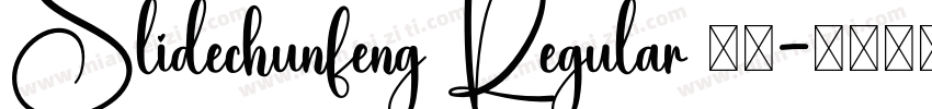 Slidechunfeng Regular 普通字体转换
